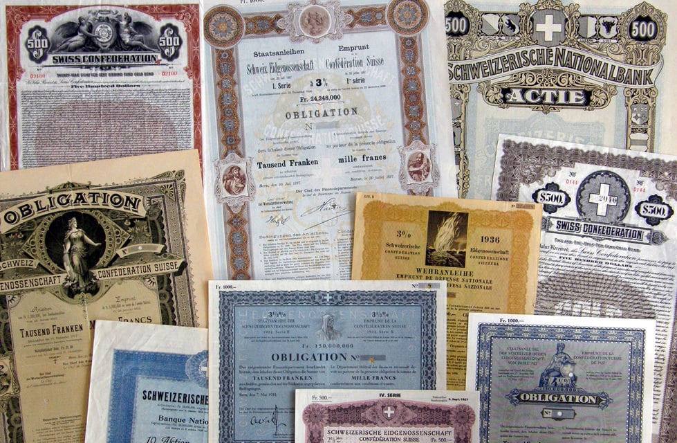 schweizer obligationen wertpapiere